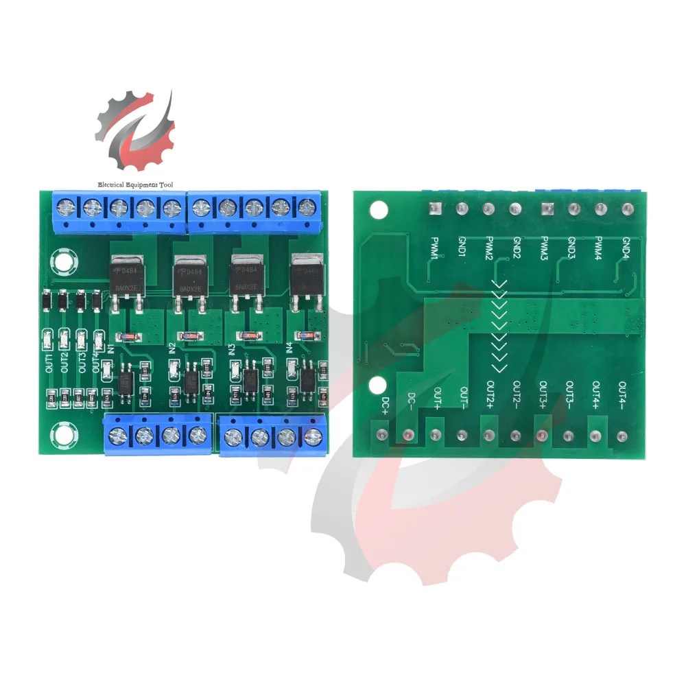 MOS FET 4 Channel Pulse Trigger Switch Controller Board PWM Optocoupler Opto-isolator Driver Board for Motor LED Light 4 way
MOS FET 4 Channel Pulse Trigger Switch Controller Board PWM Optocoupler Opto-isolator Driver Board for Motor LED Light 4 way