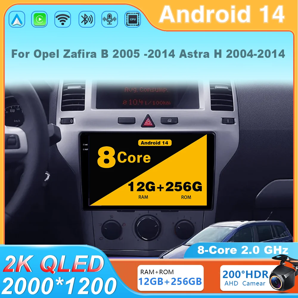 Android 14 Car Radio Carplay Player Multimedia Navigation GPS BT WIFI Wireless For Opel Zafira B 2005 - 2014 Astra H 2004 - 2014
Android 14 Car Radio Carplay Player Multimedia Navigation GPS BT WIFI Wireless For Opel Zafira B 2005 - 2014 Astra H 2004 - 2014