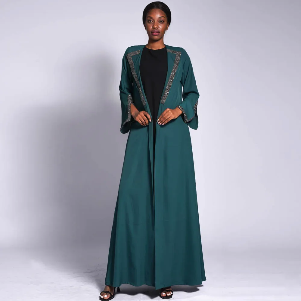 Diamond Slit Long Dress Women Islamic Clothing Dubai Saudi Robe Autumn and Winter Muslim Abaya Solid Color Smocking Women Dress
Diamond Slit Long Dress Women Islamic Clothing Dubai Saudi Robe Autumn and Winter Muslim Abaya Solid Color Smocking Women Dress