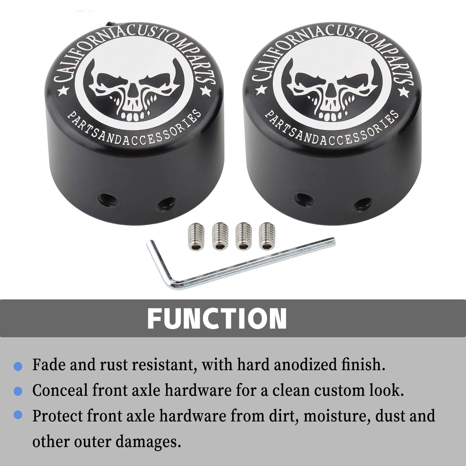 Motorcycle Skull Front Axle Nut Cover Caps Fits For Harley Sportster XL Softail Touring Road Street Glide Dyna Street Fat Bob
Motorcycle Skull Front Axle Nut Cover Caps Fits For Harley Sportster XL Softail Touring Road Street Glide Dyna Street Fat Bob