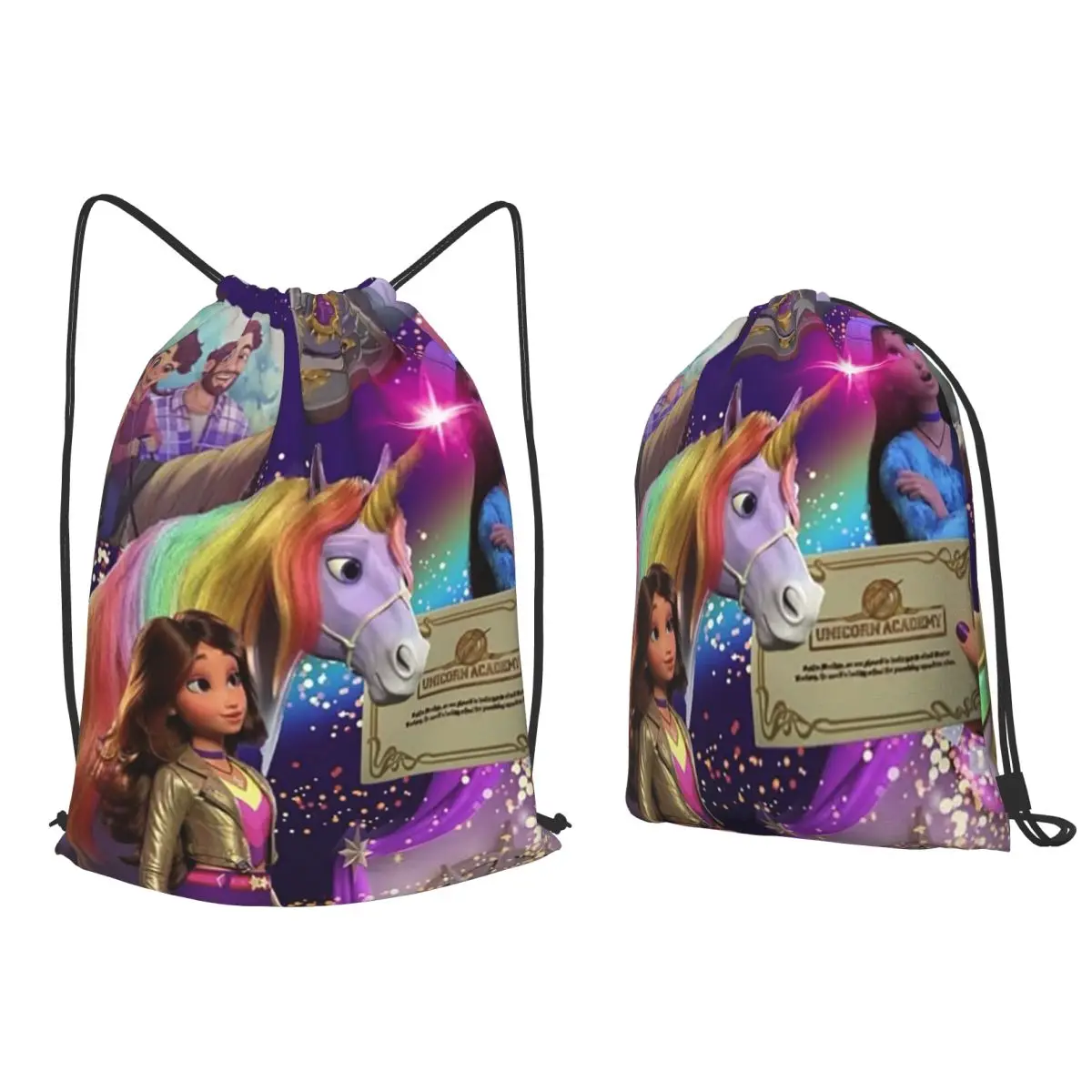 Unicorn Academy Animation Girls Backpacks Casual Drawstring Bags Storage Bag Book Bags for Man Woman School
Unicorn Academy Animation Girls Backpacks Casual Drawstring Bags Storage Bag Book Bags for Man Woman School