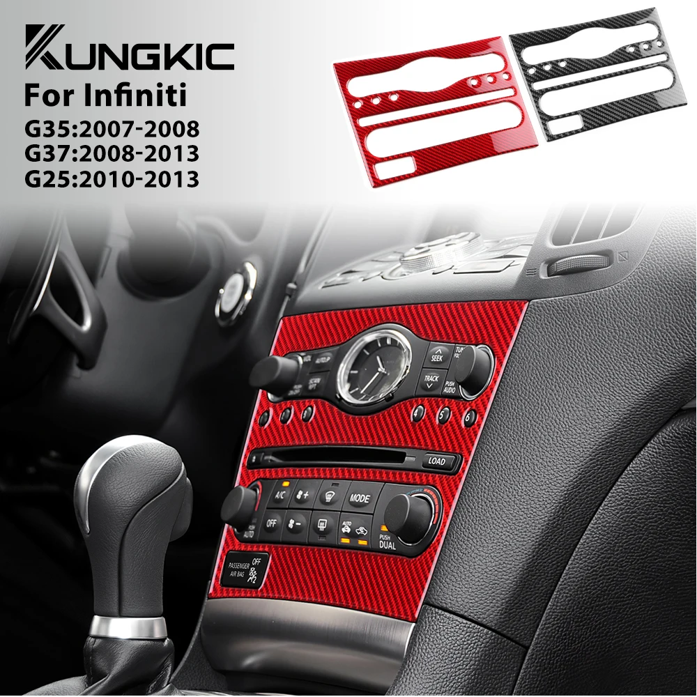 for Infiniti G35 2007 2008 G37 2008-2013 G25 2010-2013 LHD RHD Car CD Central Control Panel Trim Real Soft Carbon Fiber Sticker
for Infiniti G35 2007 2008 G37 2008-2013 G25 2010-2013 LHD RHD Car CD Central Control Panel Trim Real Soft Carbon Fiber Sticker