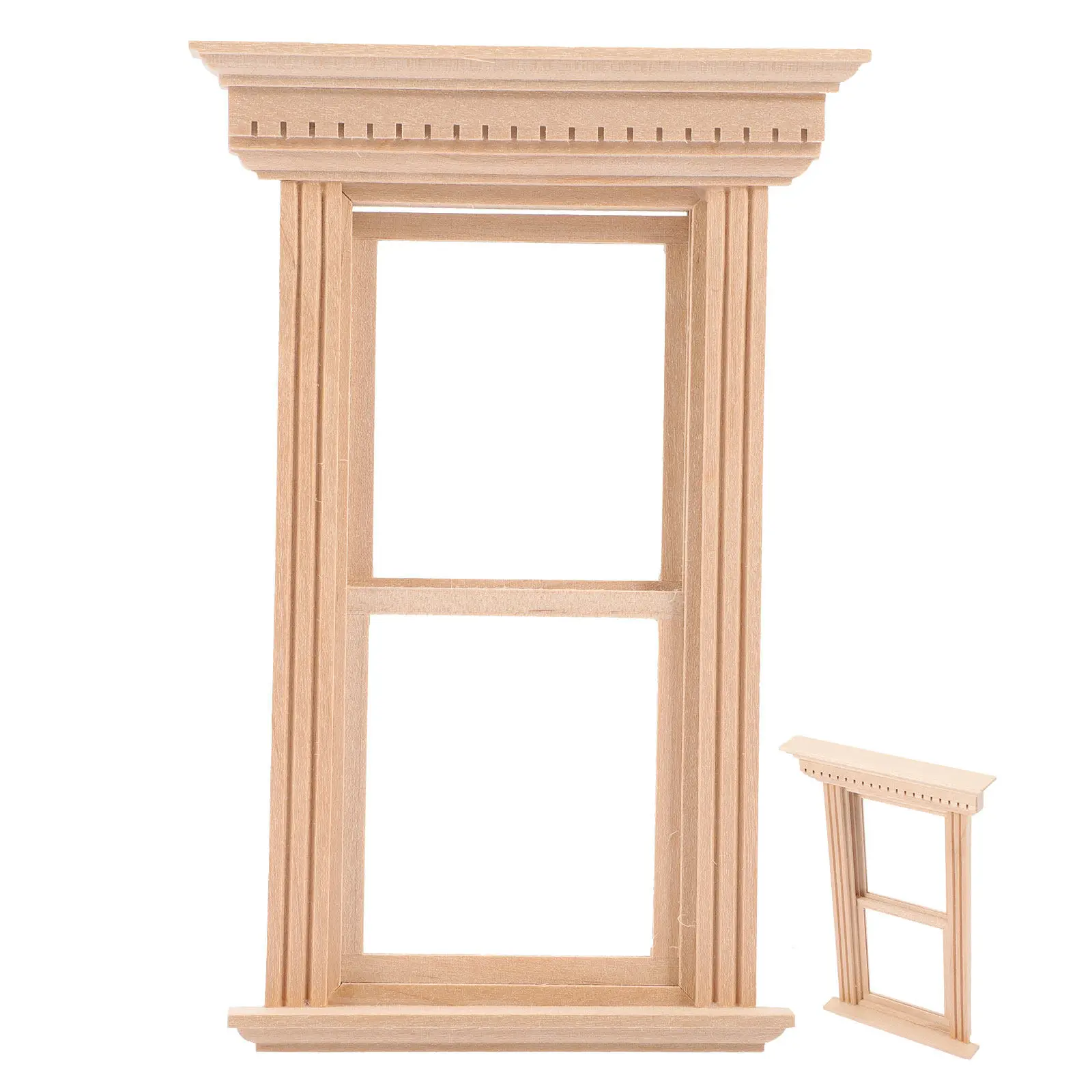 Unpainted Miniature Wooden Window Frame Kit for Mini House Decoration DIY Craft Supply Miniature Furniture Wood Window Frame
Unpainted Miniature Wooden Window Frame Kit for Mini House Decoration DIY Craft Supply Miniature Furniture Wood Window Frame