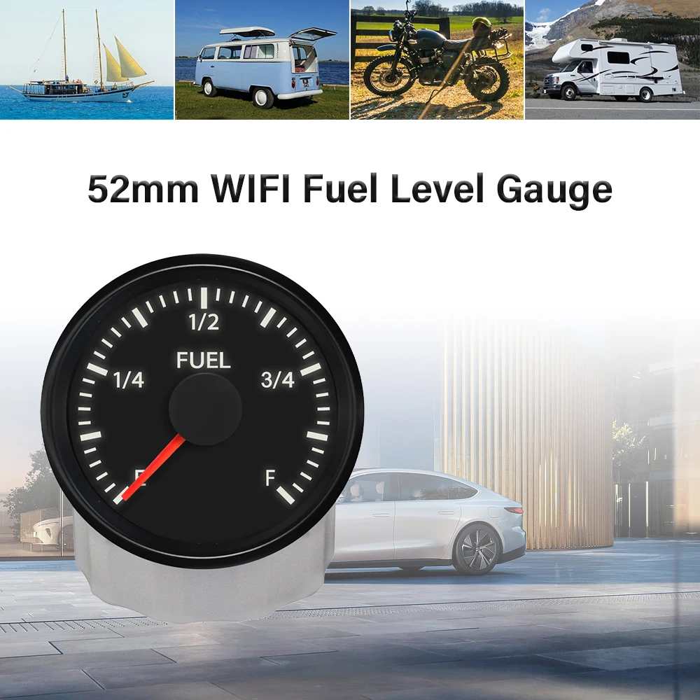 ELING Fuel Level Meter 52mm Wifi Gauge DC 12V 24V for Car Truck Motorcycle Yachts With Backlight
ELING Fuel Level Meter 52mm Wifi Gauge DC 12V 24V for Car Truck Motorcycle Yachts With Backlight