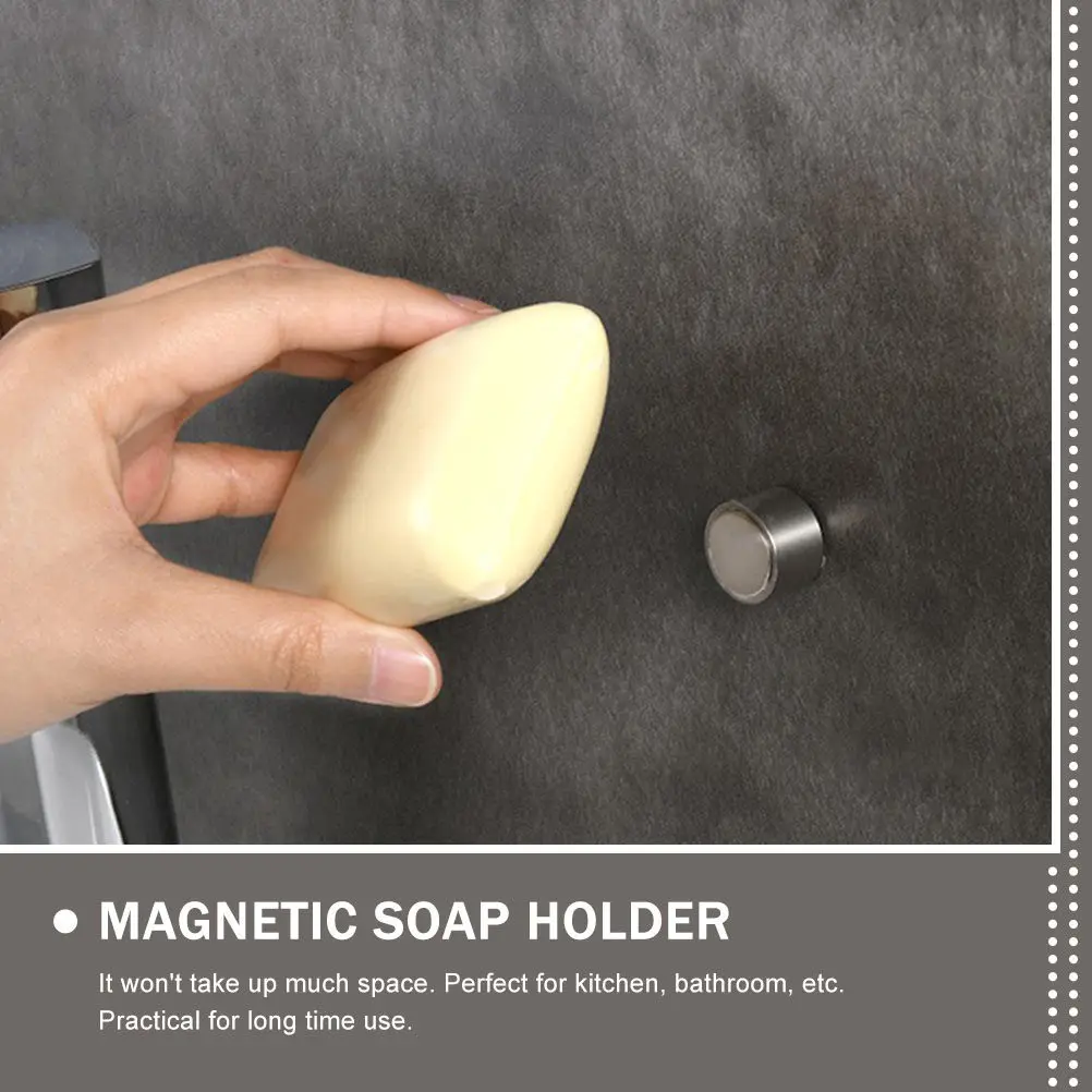 2Pcs Magnetic Soap Holders Stainless Steel Cylindrical Wall Mounted Soap Rack for Bathroom Kitchen Shower Bathroom Supply
2Pcs Magnetic Soap Holders Stainless Steel Cylindrical Wall Mounted Soap Rack for Bathroom Kitchen Shower Bathroom Supply