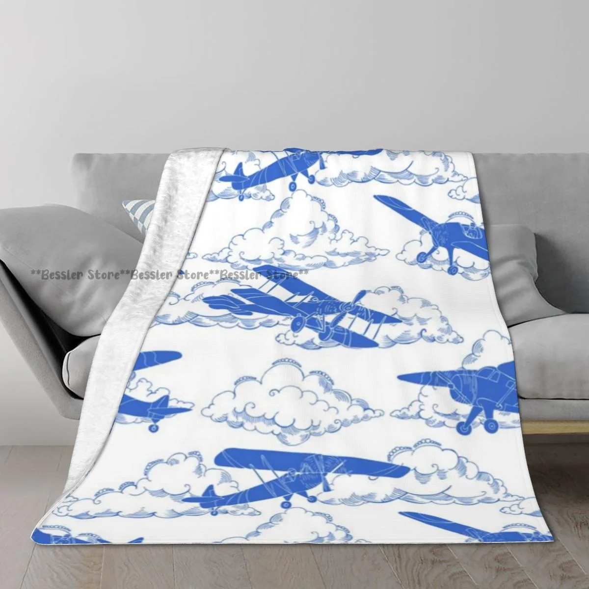Soft Blanket Clouds And Airplanes Winter Sofa Throw Light Thin Mechanical Wash Flannel Blanket
Soft Blanket Clouds And Airplanes Winter Sofa Throw Light Thin Mechanical Wash Flannel Blanket