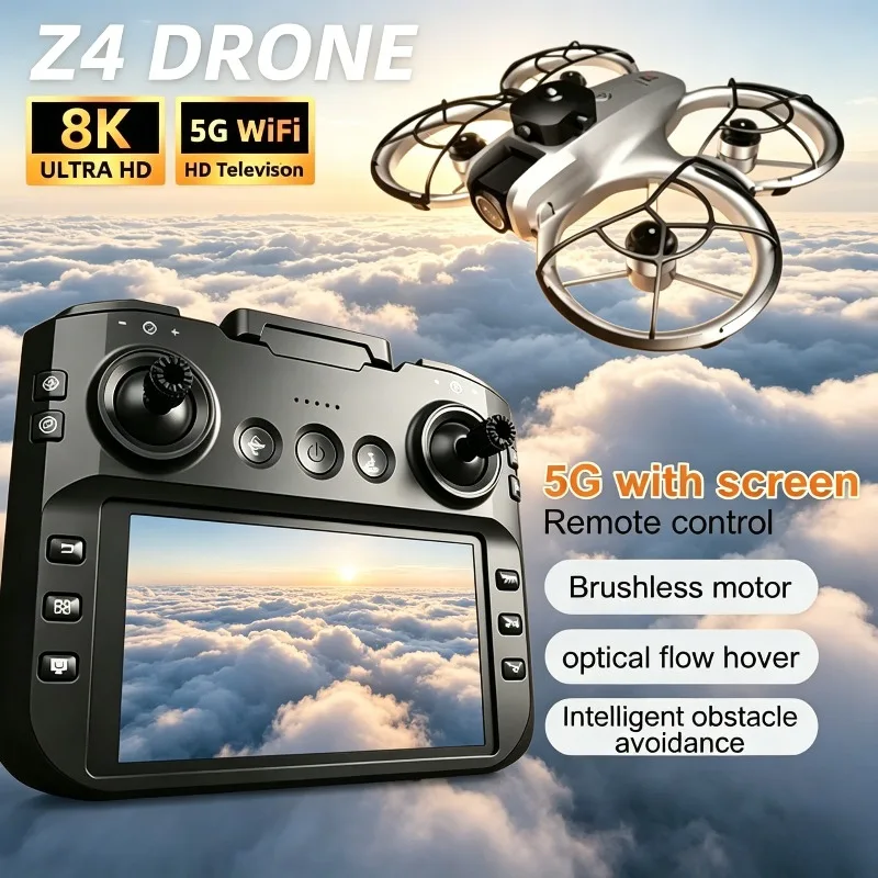 Z4 Drone Brushless Motor Professional Dual Camera 8K HD 4K Original Foldable Quadcopter RC Aerial Photography Toys Gift WiFi FPV
Z4 Drone Brushless Motor Professional Dual Camera 8K HD 4K Original Foldable Quadcopter RC Aerial Photography Toys Gift WiFi FPV