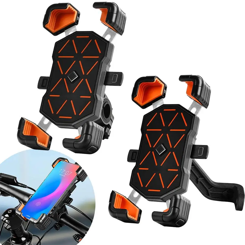 Bike Phone Mount 4 Corner Clamping Phone Holder For Bicycle Motorcycle Electric Bike One Handed Operation Anti-Shake Phone B5P7
Bike Phone Mount 4 Corner Clamping Phone Holder For Bicycle Motorcycle Electric Bike One Handed Operation Anti-Shake Phone B5P7