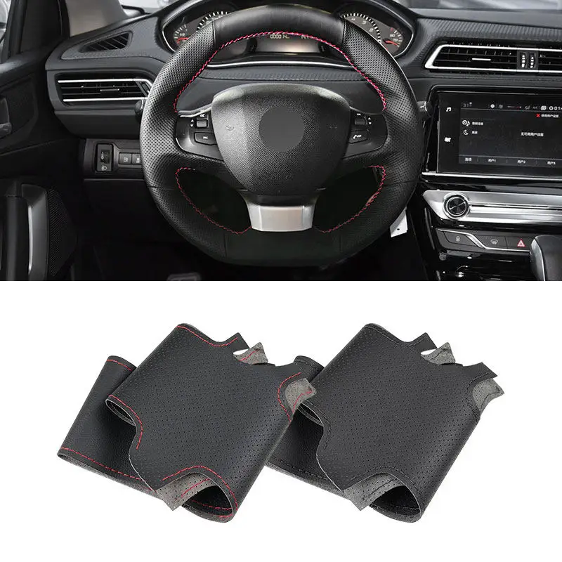 Чехол рулевого колеса для Peugeot 308, 2014, 2016, 2017, 2018, 2019, 2020, прошитый вручную, отделка из перфорированной кожи
Чехол рулевого колеса для Peugeot 308, 2014, 2016, 2017, 2018, 2019, 2020, прошитый вручную, отделка из перфорированной кожи