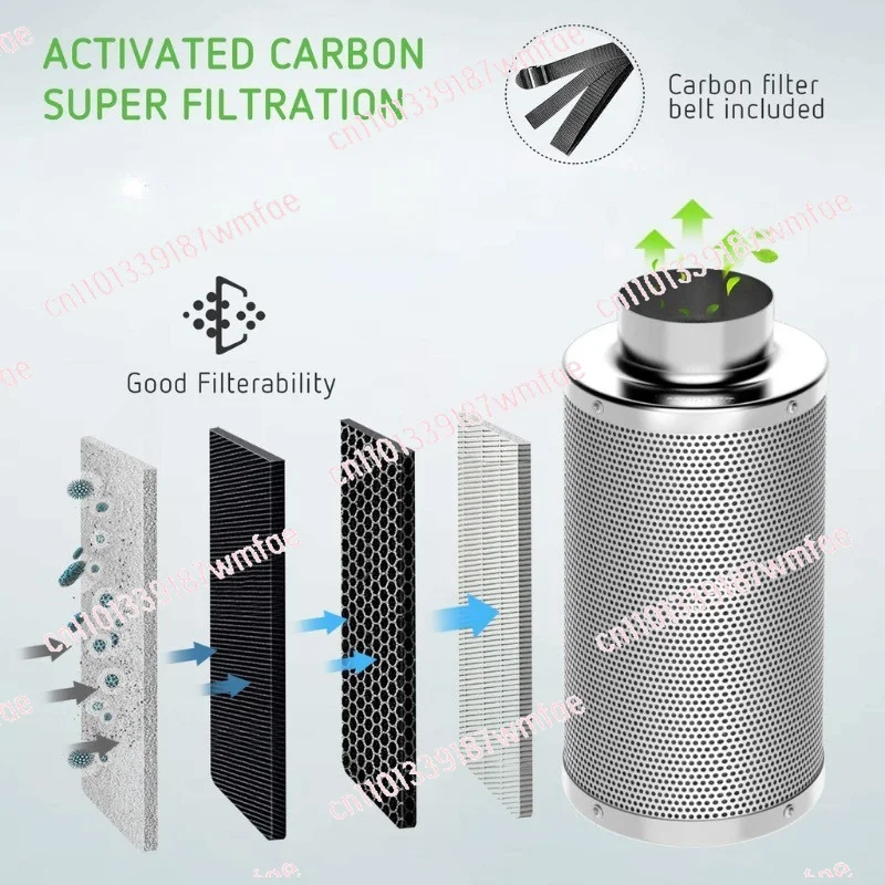 Grow Tent Activated Carbon Air Filter, Cylindrical Carbon Filter for Hydroponic Plants Ventilation System
Grow Tent Activated Carbon Air Filter, Cylindrical Carbon Filter for Hydroponic Plants Ventilation System