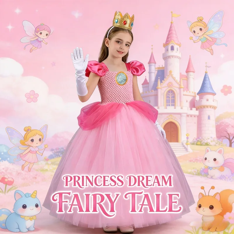 Long Sleeve Pink Princess Dress Tulle Ball Gown Fluffy Skirt Birthday Party Cosplay Costume Elegant Holiday Stage Performance
Long Sleeve Pink Princess Dress Tulle Ball Gown Fluffy Skirt Birthday Party Cosplay Costume Elegant Holiday Stage Performance