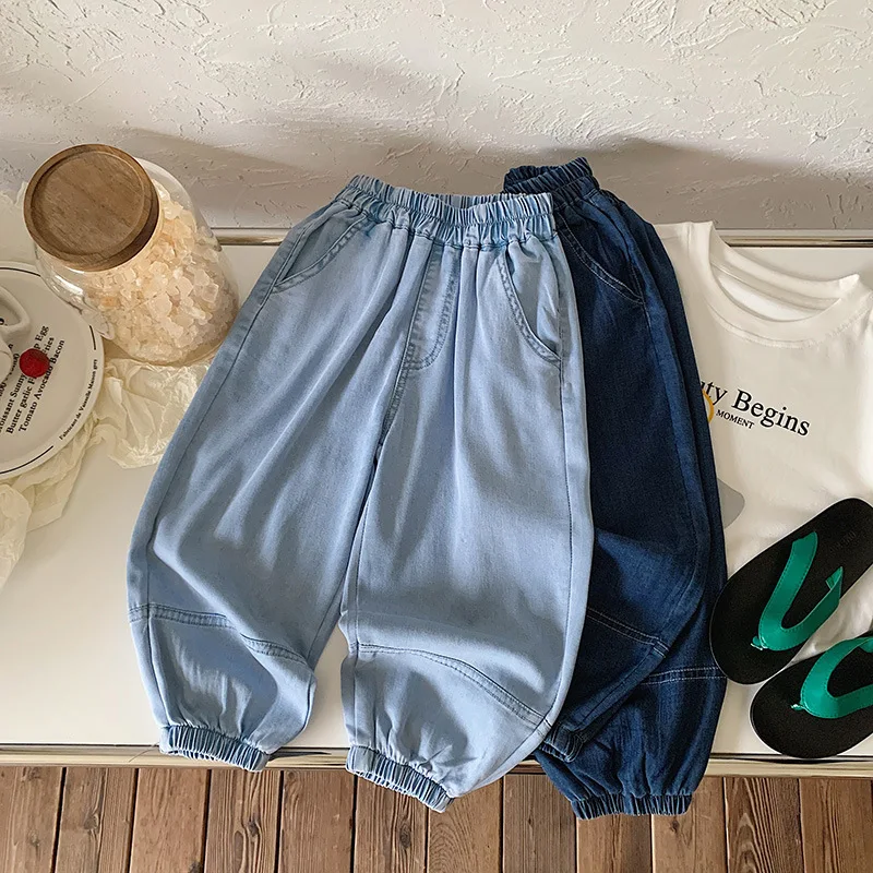 Children's Tencel Jeans 2025 Summer New Children's Clothing Boy Korean Version Mosquito Proof Pants Baby Versatile Lightweight
Children's Tencel Jeans 2025 Summer New Children's Clothing Boy Korean Version Mosquito Proof Pants Baby Versatile Lightweight