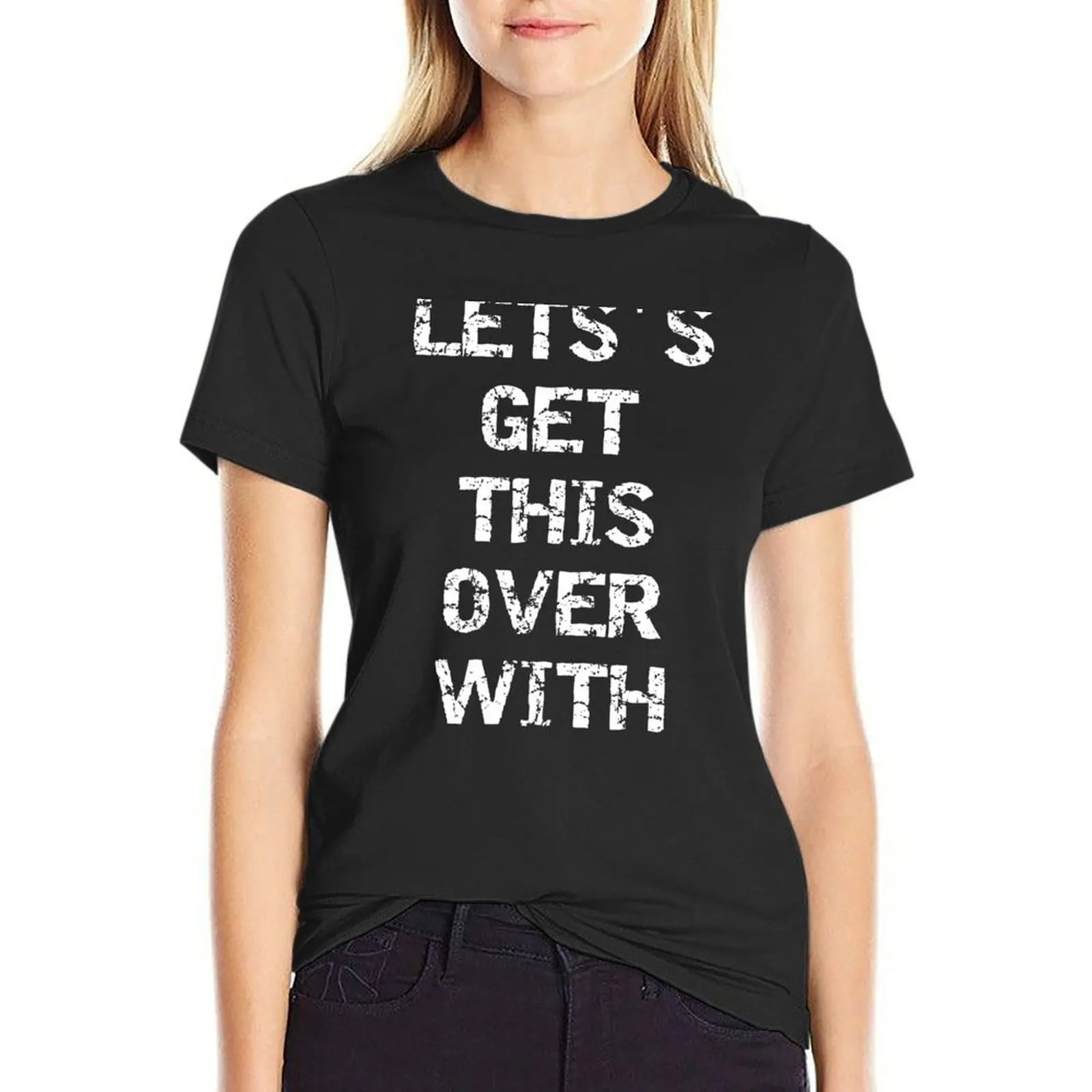 Let's get this over with T-Shirt animal print shirt for girls Aesthetic clothing anime clothes white t shirts for Women
Let's get this over with T-Shirt animal print shirt for girls Aesthetic clothing anime clothes white t shirts for Women