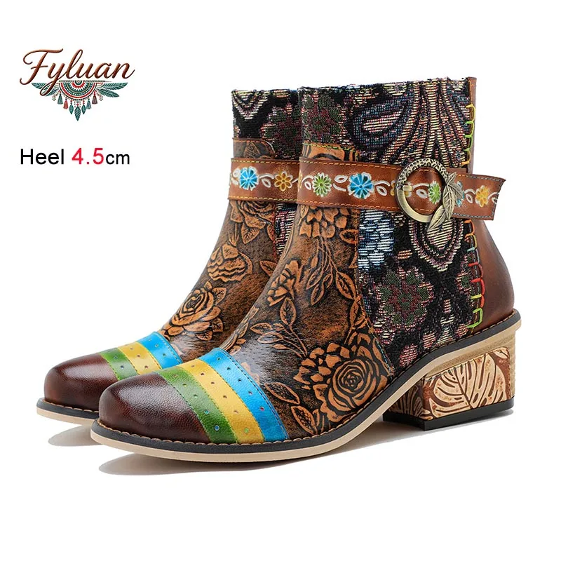 New Bohemian Style Women's Short Boots Vintage Hand Rubbed Color Casual Coarse Heel Ankle Boots Autumn Winter Fashion Lady Shoes
New Bohemian Style Women's Short Boots Vintage Hand Rubbed Color Casual Coarse Heel Ankle Boots Autumn Winter Fashion Lady Shoes