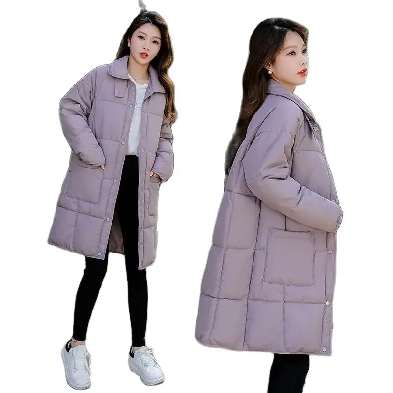 Autumn Winter The New Long Down Jacket For Female Students Cotton-Padded Outcoat Has LargePocket And Loose Padded Warm Coat
Autumn Winter The New Long Down Jacket For Female Students Cotton-Padded Outcoat Has LargePocket And Loose Padded Warm Coat