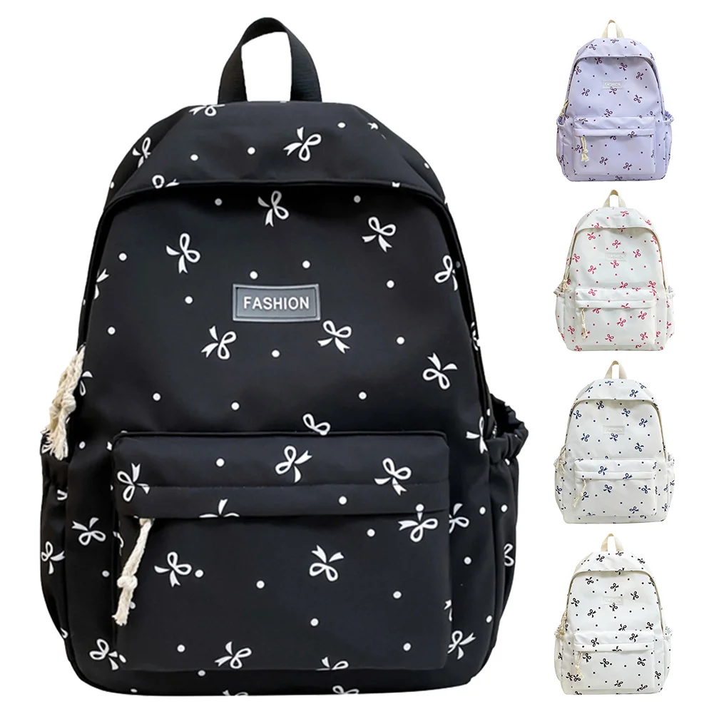 Women Casual School Bag Floral Print Versatile Rucksack Bowknot Backpack School Outdoor Camping Picnic Bag
Women Casual School Bag Floral Print Versatile Rucksack Bowknot Backpack School Outdoor Camping Picnic Bag