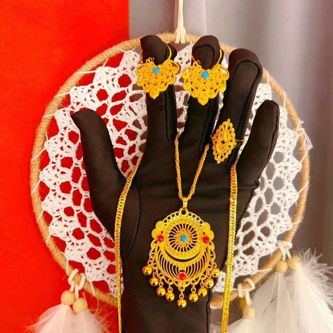 Popodion Dubai Bridal Wedding 24K Gold Plated Necklace, Earrings, Ring Female Jewelry YY10030
Popodion Dubai Bridal Wedding 24K Gold Plated Necklace, Earrings, Ring Female Jewelry YY10030