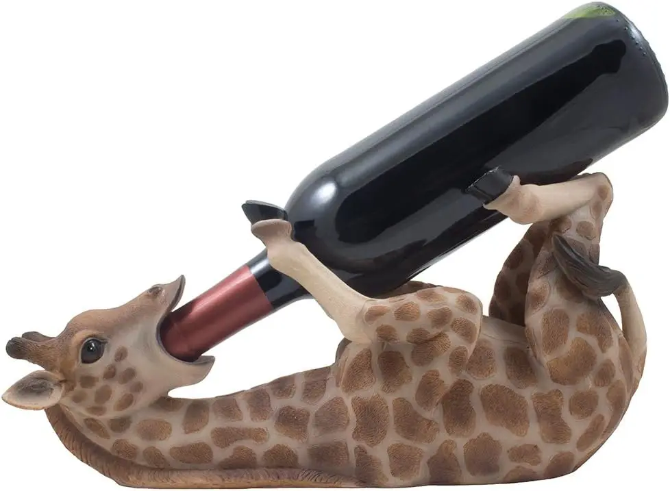 Giraffe Wine Bottle Holder Statue African Safari Sculpture Animal Decor Gift
Giraffe Wine Bottle Holder Statue African Safari Sculpture Animal Decor Gift