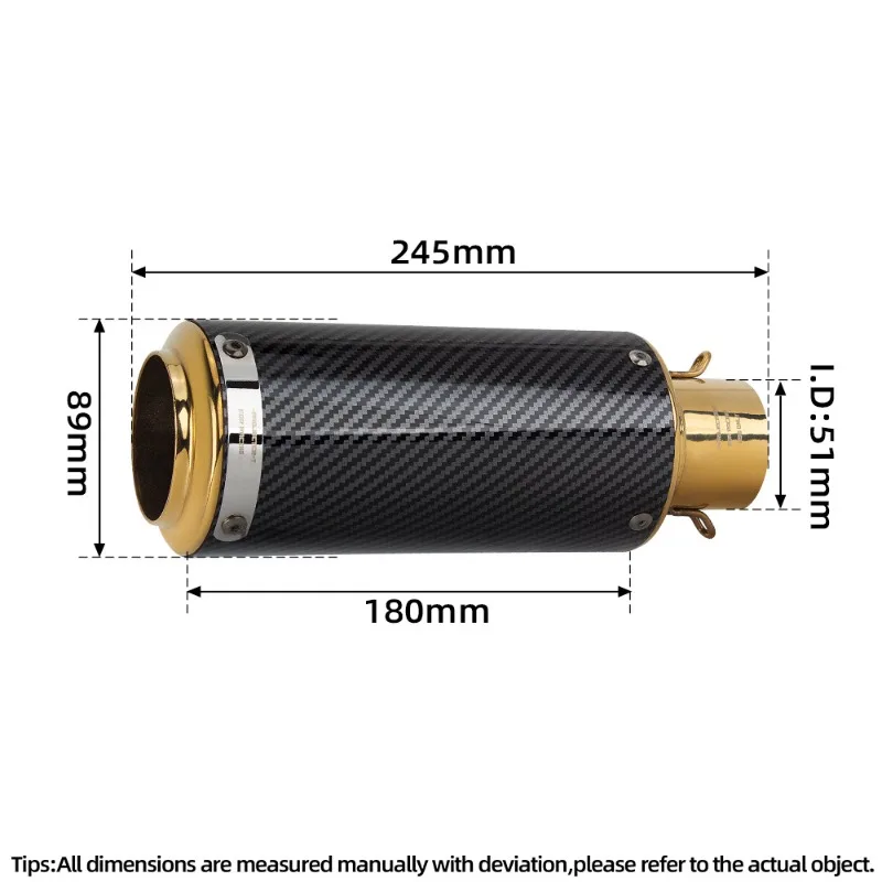 Suitable for motorcycle spring breeze 250 150NK Kaiyue 321 CB190X fierce, modified SC barrel exhaust pipe
Suitable for motorcycle spring breeze 250 150NK Kaiyue 321 CB190X fierce, modified SC barrel exhaust pipe