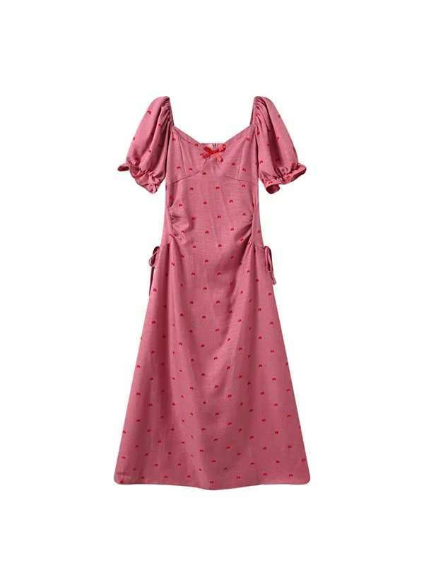 Fashionable Summer Bubble Sleeve Dress Women's plus Size Dress Stylish Age-Defying Design A-Line Polyester Fiber Short Sleeve...
Fashionable Summer Bubble Sleeve Dress Women's plus Size Dress Stylish Age-Defying Design A-Line Polyester Fiber Short Sleeve...