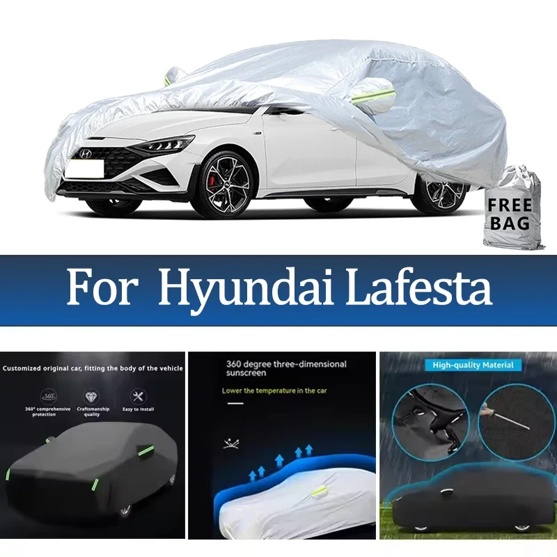 For Hyundai Lafesta Car Cover Outdoor Protection Covers Snow Sunshade Waterproof Dustproof Exterior UV Car Accessories
For Hyundai Lafesta Car Cover Outdoor Protection Covers Snow Sunshade Waterproof Dustproof Exterior UV Car Accessories