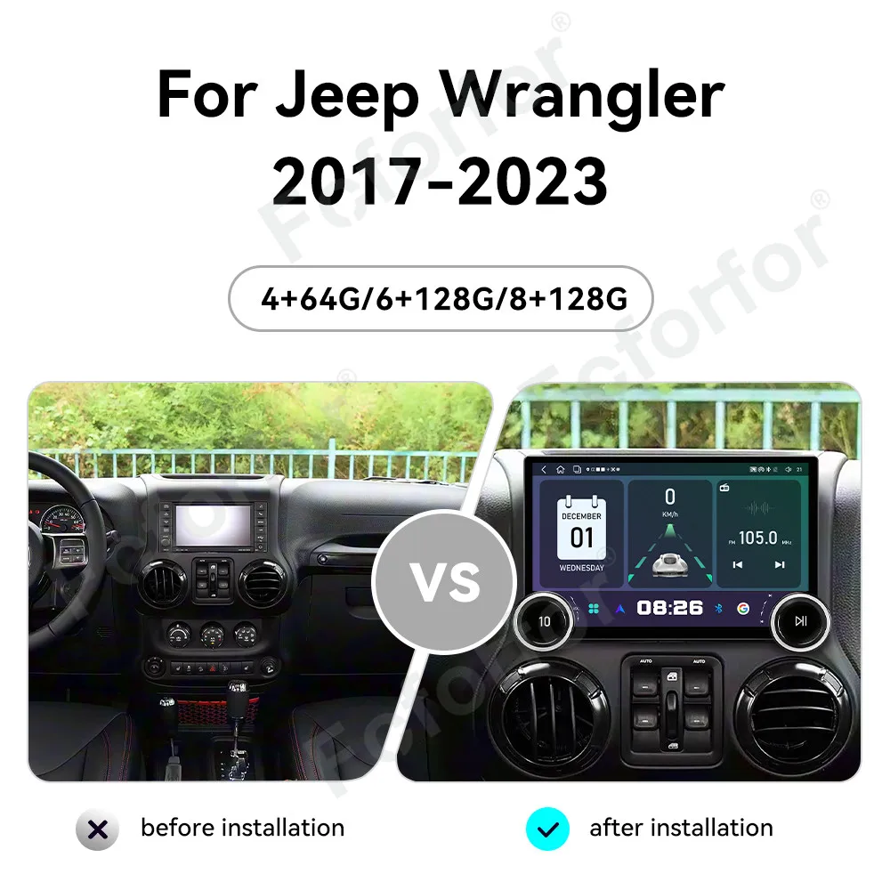 Pro Version Ultra Clear HD Display Android 15 11.5 Inch Wireless CarPlay GPS Navi Stereo Head Unit For Jeep Wrangler 2017-2023
Pro Version Ultra Clear HD Display Android 15 11.5 Inch Wireless CarPlay GPS Navi Stereo Head Unit For Jeep Wrangler 2017-2023