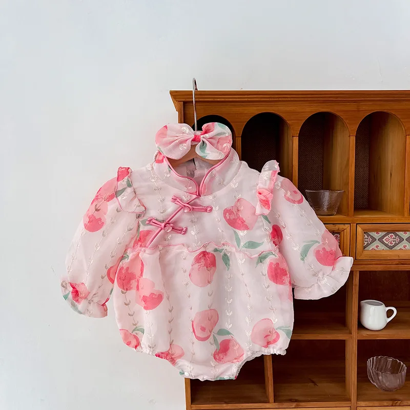 2Pcs Lace Ruffle Cute Baby Girl Romper Set Infant Pink Floral Long Sleeve Jumpsuit Toddler Sweet Clothing 2023 Newborn Outfits
2Pcs Lace Ruffle Cute Baby Girl Romper Set Infant Pink Floral Long Sleeve Jumpsuit Toddler Sweet Clothing 2023 Newborn Outfits