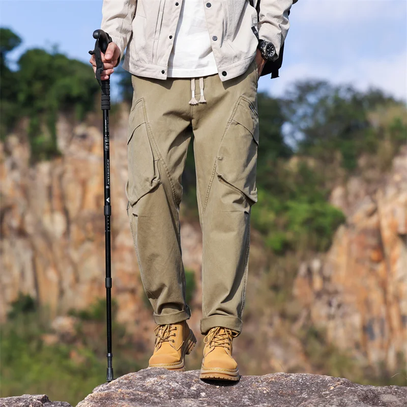 Spring and Autumn Outdoor Cargo Pants for Men, Loose Wide-Leg Multi-Pocket Hiking Climbing Sports Fashion Casual Pants
Spring and Autumn Outdoor Cargo Pants for Men, Loose Wide-Leg Multi-Pocket Hiking Climbing Sports Fashion Casual Pants
