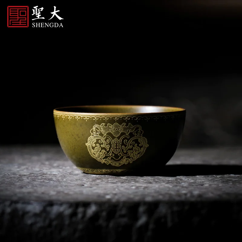 |hand-painted ceramic kung fu tea glaze heap Jin Fushou fortunes lie the fa cup at the end of the jingdezhen tea by hand
|hand-painted ceramic kung fu tea glaze heap Jin Fushou fortunes lie the fa cup at the end of the jingdezhen tea by hand