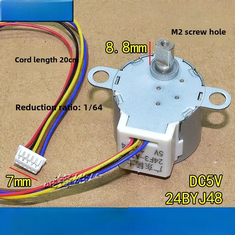 4-Phase 5-Wire Head Motor 24F3-A119 5V slow 1/64
4-Phase 5-Wire Head Motor 24F3-A119 5V slow 1/64