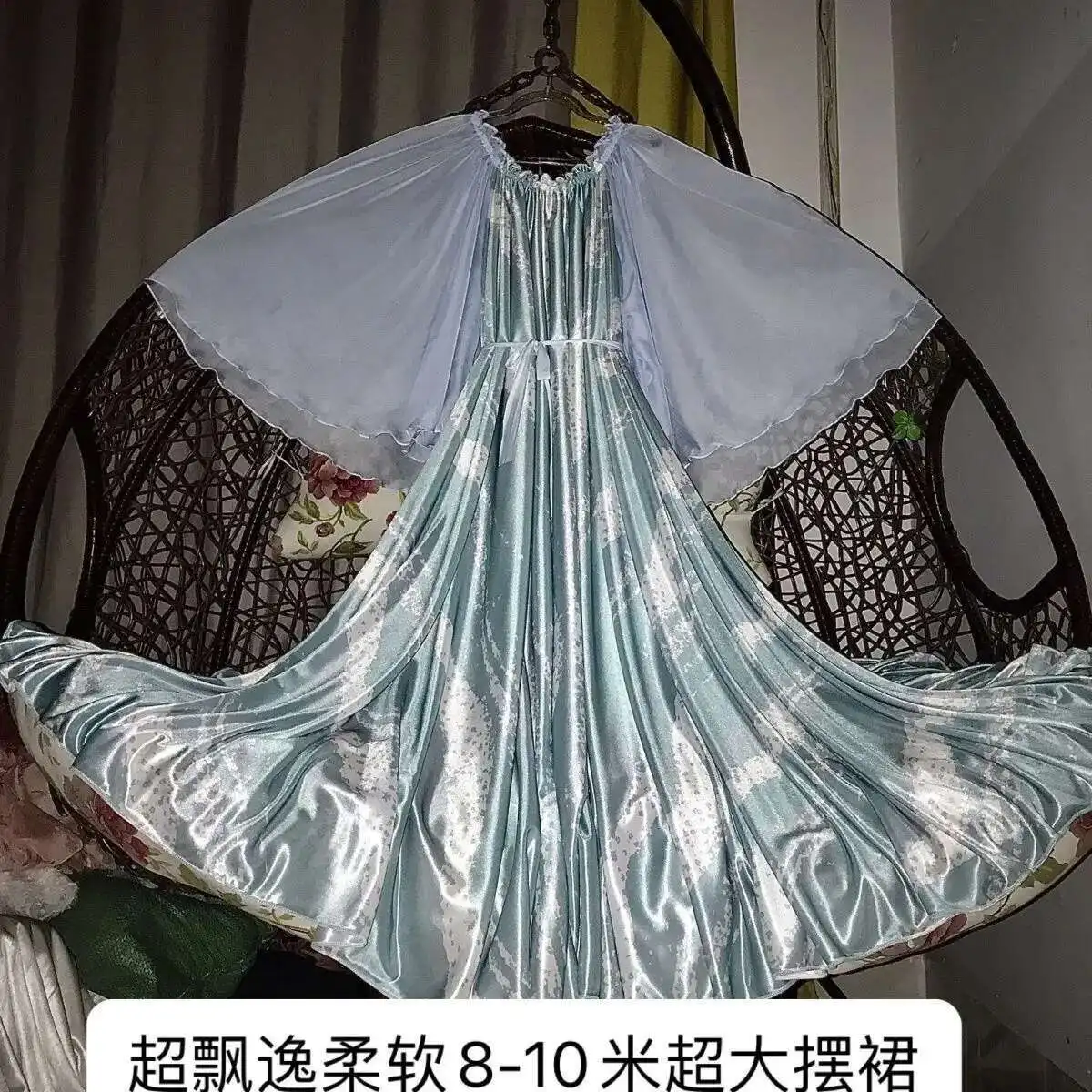 Glossy Blue Floral Print Women Elegant Dresses Chiffon Mesh Satin Ruffles Long Maxi Dress
Glossy Blue Floral Print Women Elegant Dresses Chiffon Mesh Satin Ruffles Long Maxi Dress