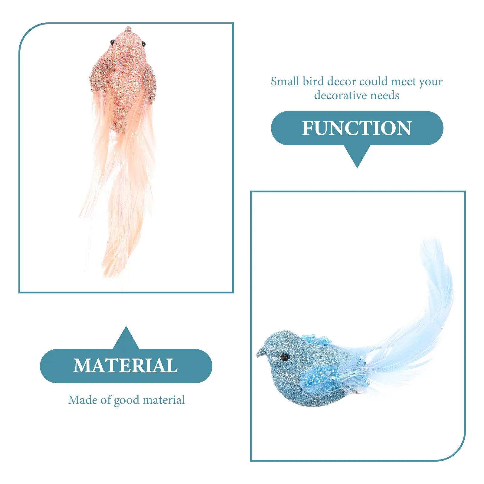 4Pcs Realistic Bird Figure Bright Unique Small Bird Decor for Xmas Tree Garden Balcony Portable Festive Ornament
4Pcs Realistic Bird Figure Bright Unique Small Bird Decor for Xmas Tree Garden Balcony Portable Festive Ornament