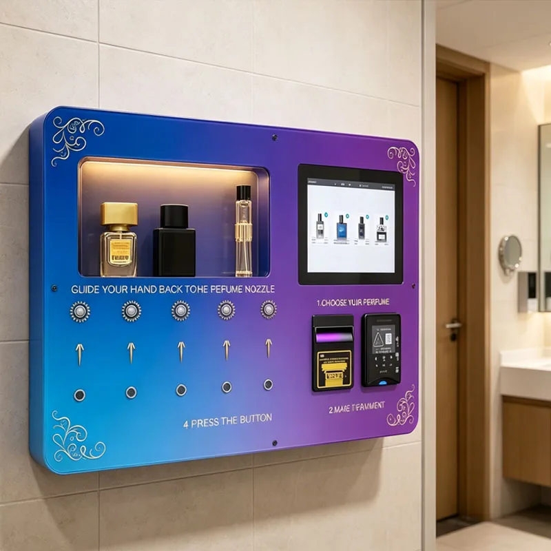 Wall Mounted Perfume Vending Machine Fragrance Tester Spray Dispenser Sampling Station Wholesale Customized
Wall Mounted Perfume Vending Machine Fragrance Tester Spray Dispenser Sampling Station Wholesale Customized