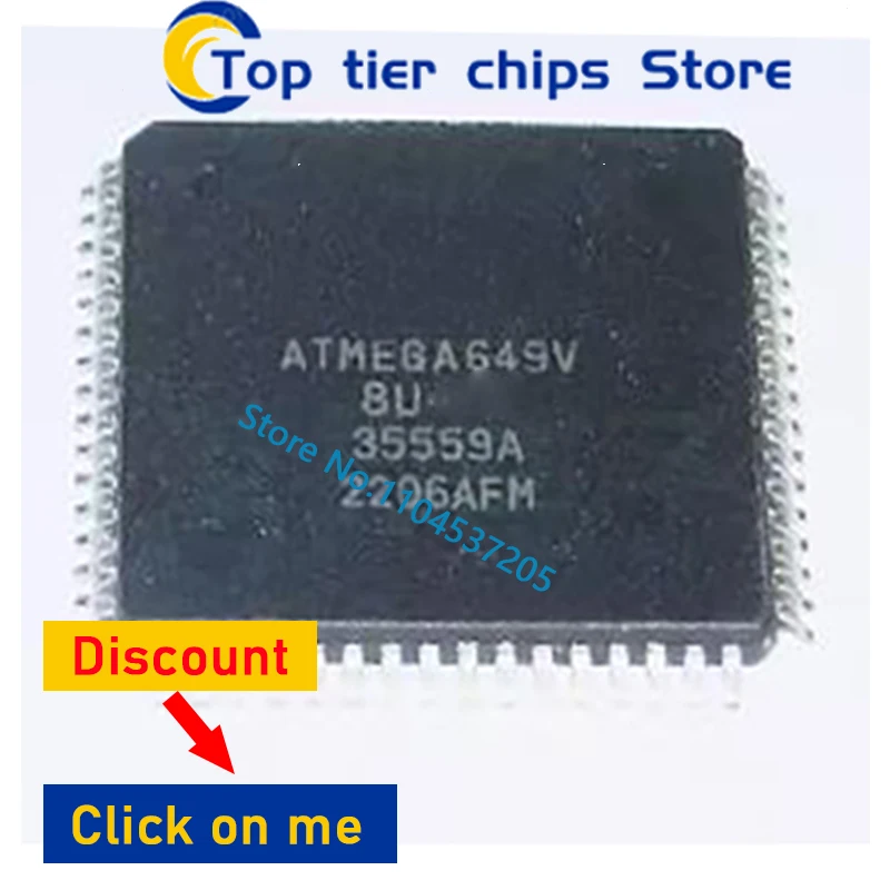 10 шт./лот ATMEGA649V-8AU ATMEGA649V ATMEGA649 TQFP64 новый оригинальный в наличии
10 шт./лот ATMEGA649V-8AU ATMEGA649V ATMEGA649 TQFP64 новый оригинальный в наличии