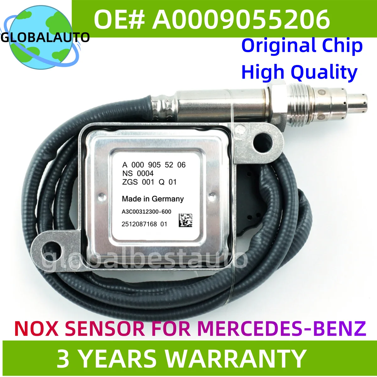 A0009055206 0009055206 ForNGK Probe NOX Sensor Nitrogen Oxygen Sensor For Benz GL320 GL350 GLS350 ML250
A0009055206 0009055206 ForNGK Probe NOX Sensor Nitrogen Oxygen Sensor For Benz GL320 GL350 GLS350 ML250