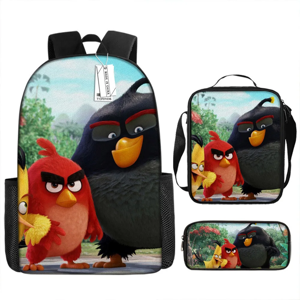 Hip Hop Youthful Novelty Angry Birds 3D Print 3pcs/Set Student Travel bags Laptop Daypack Backpack Lunch Bag Pencil Case
Hip Hop Youthful Novelty Angry Birds 3D Print 3pcs/Set Student Travel bags Laptop Daypack Backpack Lunch Bag Pencil Case