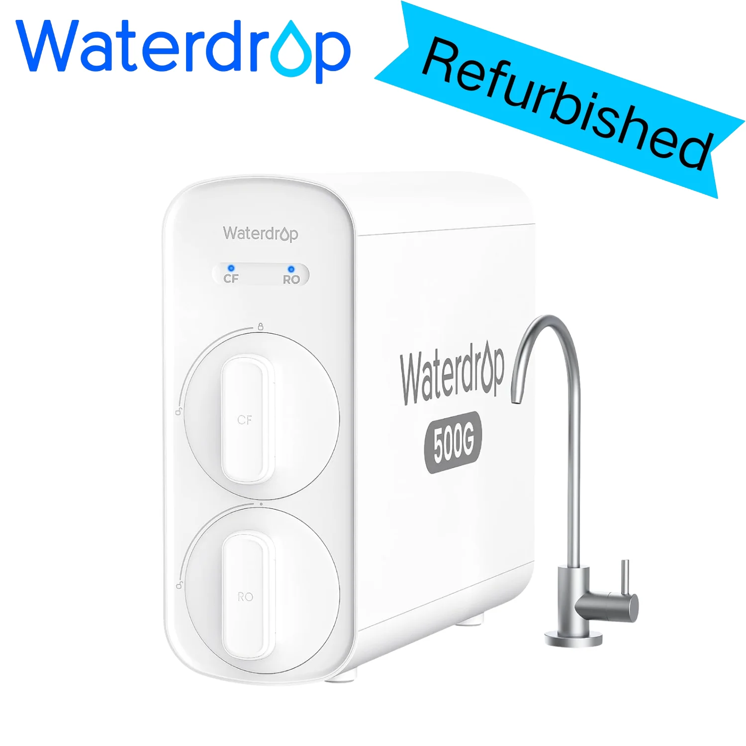 Waterdrop G5P500 Reverse Osmosis Water Filter, 7 Stage Reverse Osmosis System, 500G RO Water Filtration System(Refurbished)
Waterdrop G5P500 Reverse Osmosis Water Filter, 7 Stage Reverse Osmosis System, 500G RO Water Filtration System(Refurbished)