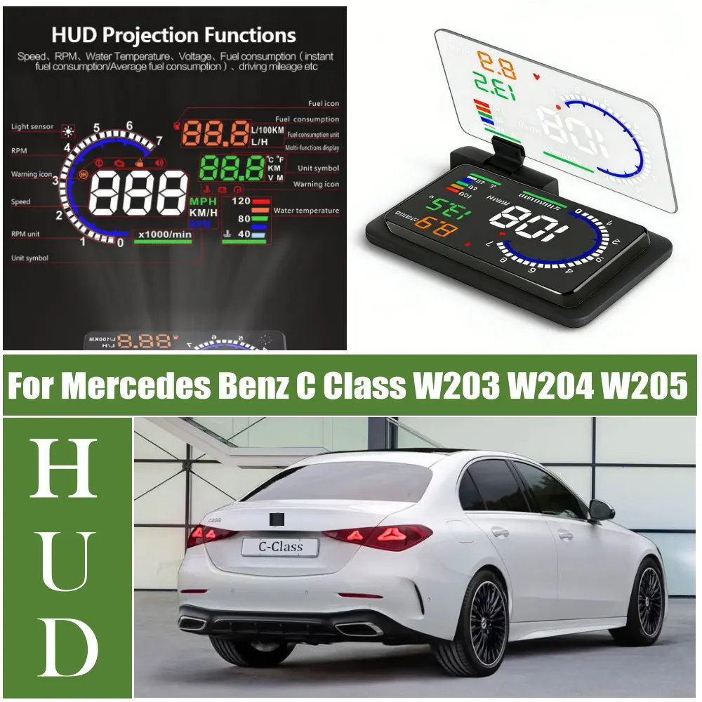 Car LED Windshield Projection HUD Head Up Display For Mercedes Benz C Class W203 W204 W205 W206 2001-2026
Car LED Windshield Projection HUD Head Up Display For Mercedes Benz C Class W203 W204 W205 W206 2001-2026