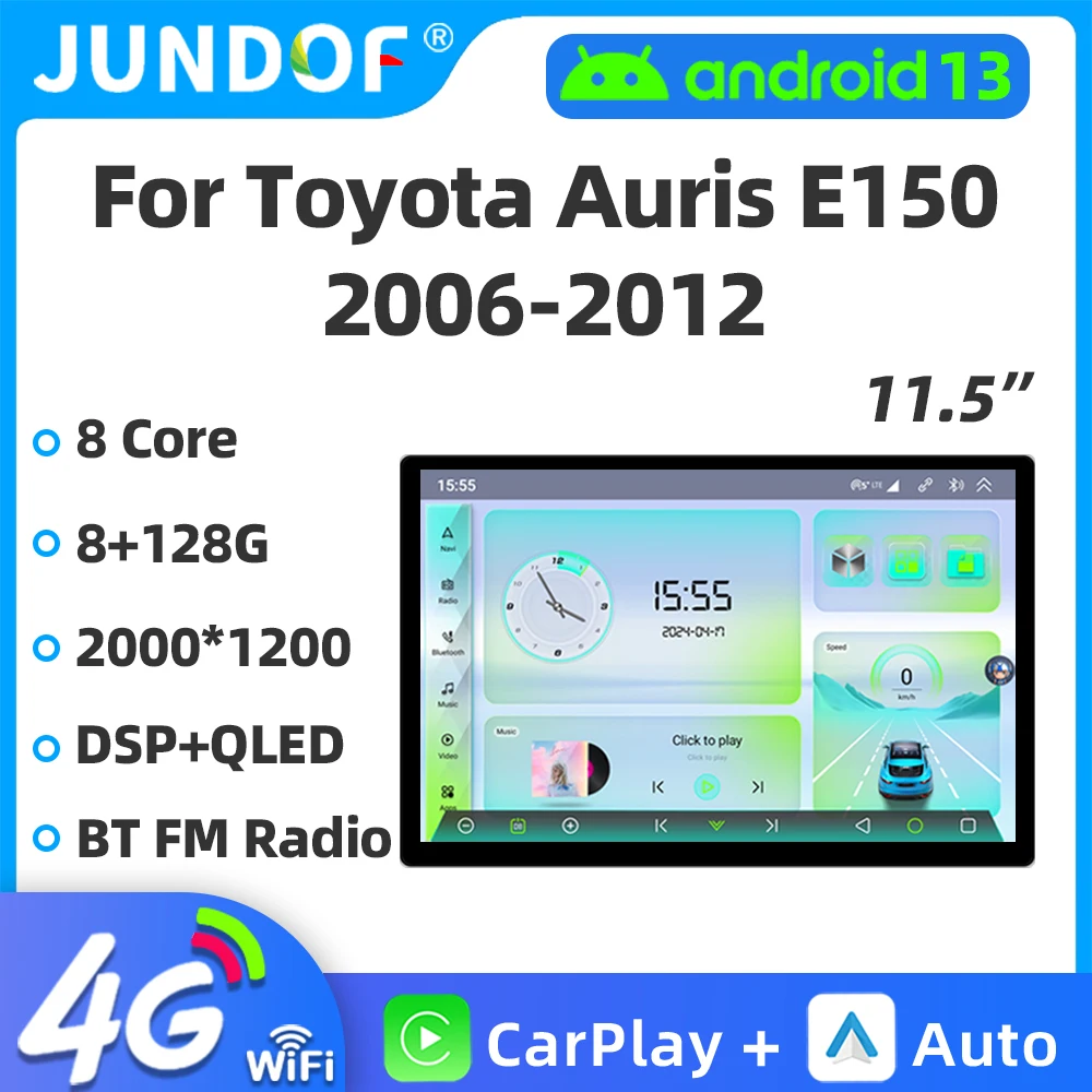 11.5" inch 2K Android Car Radio for Toyota Auris E150 2006-2012 Multimedia Video Player 4G GPS Navigation Carplay 2Din Head unit
11.5" inch 2K Android Car Radio for Toyota Auris E150 2006-2012 Multimedia Video Player 4G GPS Navigation Carplay 2Din Head unit