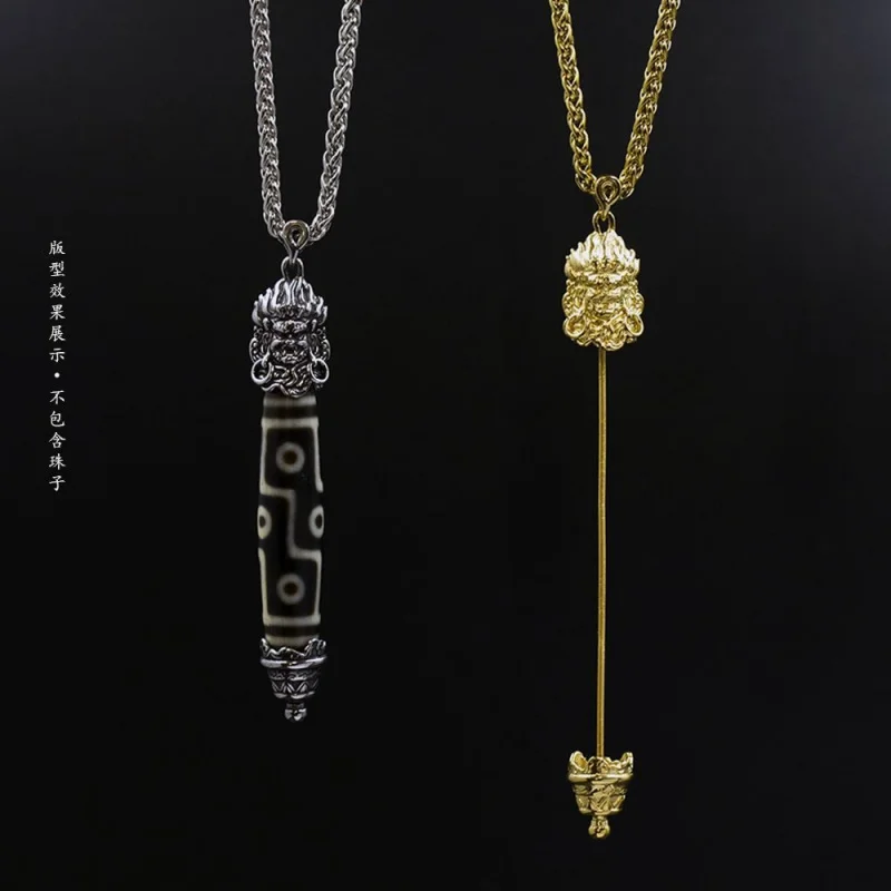 Vintage ethnic-style jewelry with Tibetan-style hollow pendant settings for threading beads and screwing in beads
Vintage ethnic-style jewelry with Tibetan-style hollow pendant settings for threading beads and screwing in beads