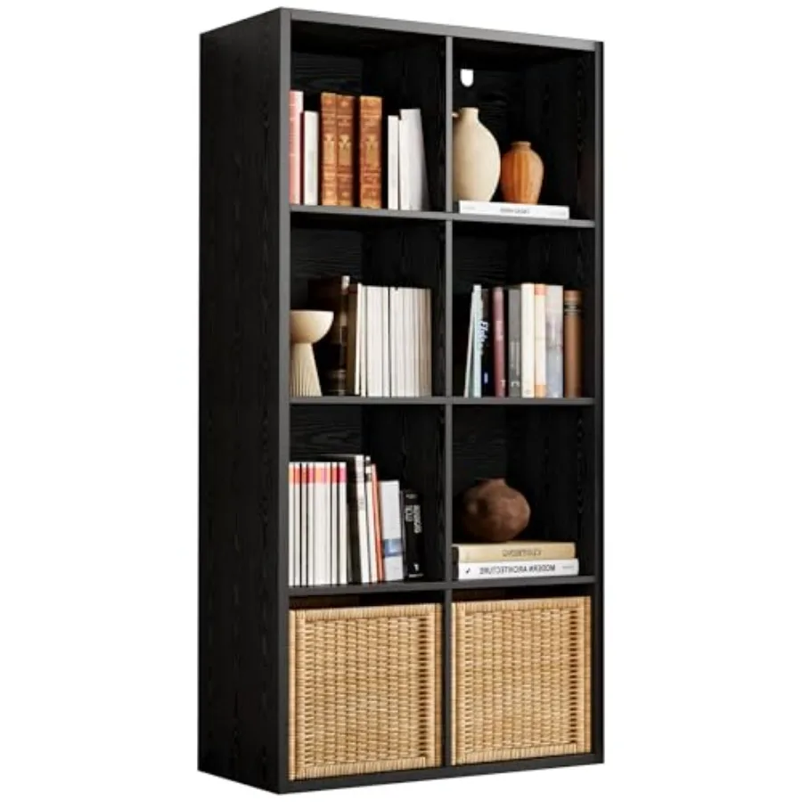 IROCNK Bookshelf 8-Cube Storage Cube Shelf Organizer Extra Thick Frame Horizontally and Vertically Reversible Bookcase with Ope
IROCNK Bookshelf 8-Cube Storage Cube Shelf Organizer Extra Thick Frame Horizontally and Vertically Reversible Bookcase with Ope