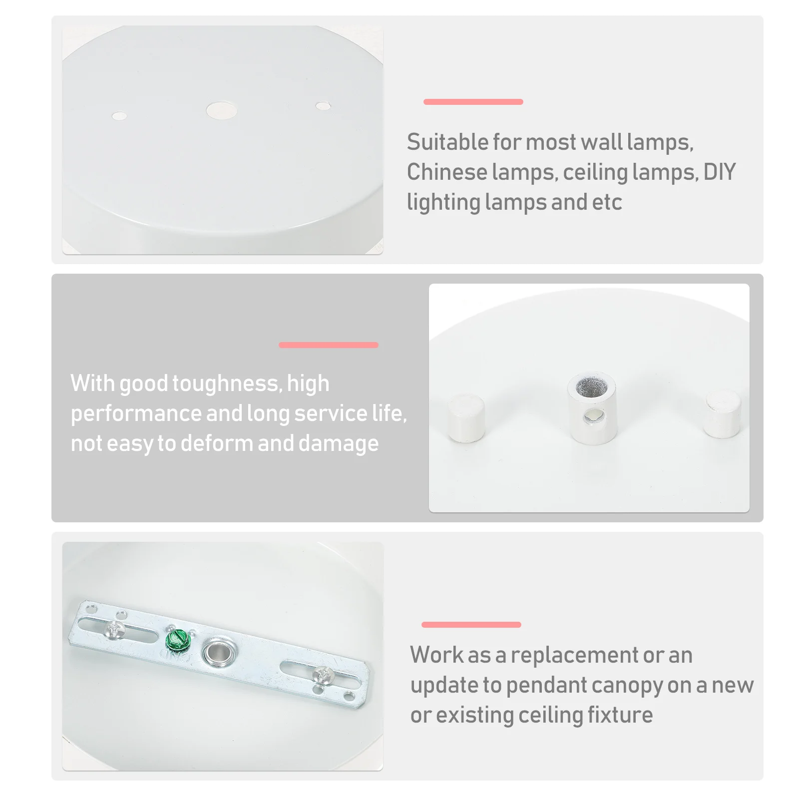 1 set Small Ceiling Cover Accessories Canopy for Chandelier Pendant Light Replacement Mounting Plate Suitable for DIY
1 set Small Ceiling Cover Accessories Canopy for Chandelier Pendant Light Replacement Mounting Plate Suitable for DIY