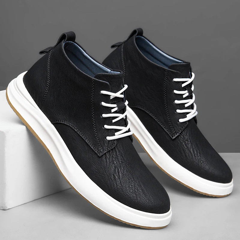 Spring Autumn New Men's Genuine Leather Shoes High Top Casual Outdoor Oxford Shoes Trendy Versatile Men's Ankle Boots Daily
Spring Autumn New Men's Genuine Leather Shoes High Top Casual Outdoor Oxford Shoes Trendy Versatile Men's Ankle Boots Daily