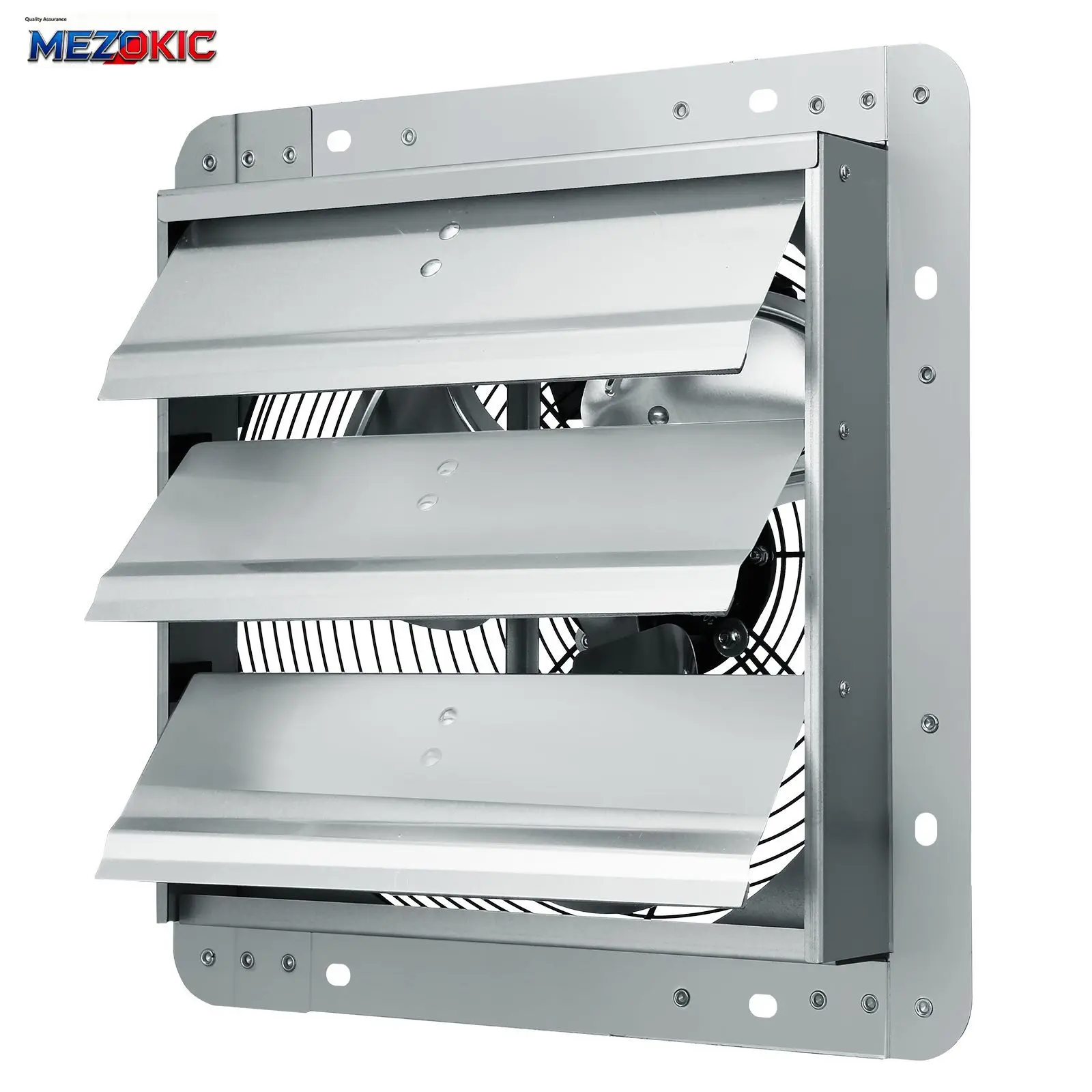 12'' Shutter Exhaust Fan, High-speed 1000 CFM, Aluminum Wall Mount Attic Fan with AC-motor, Ventilation and Cooling for Greenhouses, Garages, Sheds, Shops, FCC
12'' Shutter Exhaust Fan, High-speed 1000 CFM, Aluminum Wall Mount Attic Fan with AC-motor, Ventilation and Cooling for Greenhouses, Garages, Sheds, Shops, FCC