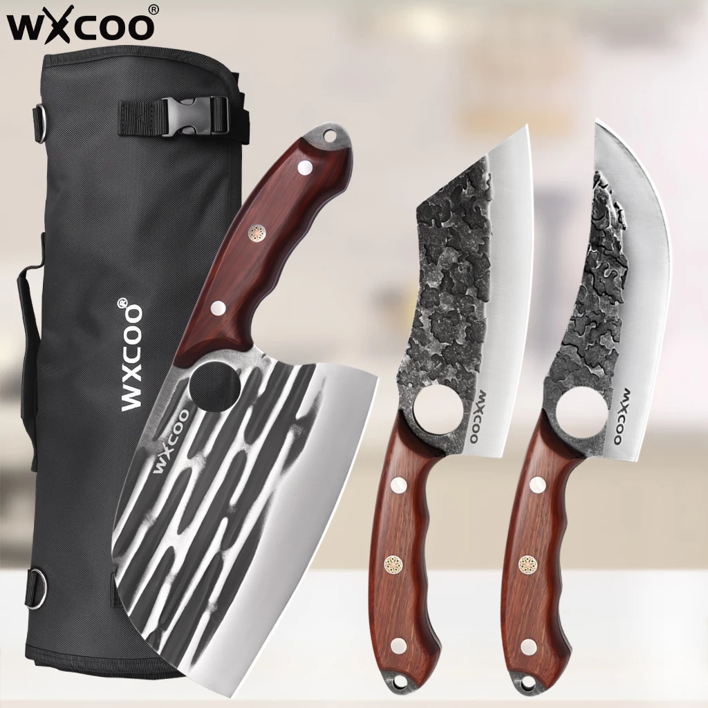 1~4pcs Kitchen Knives Professional Butcher Knife Hand-forged Boning Knife Meat Cleaver Fruit Slicing Knife BBQ Cooking Tool
1~4pcs Kitchen Knives Professional Butcher Knife Hand-forged Boning Knife Meat Cleaver Fruit Slicing Knife BBQ Cooking Tool