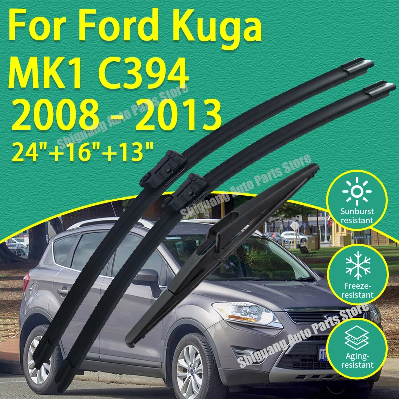 Front Rear Silicone Coating Wipers for Ford Kuga MK1 C394 2008 - 2013 Car Wiper Windshield Windscreen Blades Accessories 2012
Front Rear Silicone Coating Wipers for Ford Kuga MK1 C394 2008 - 2013 Car Wiper Windshield Windscreen Blades Accessories 2012