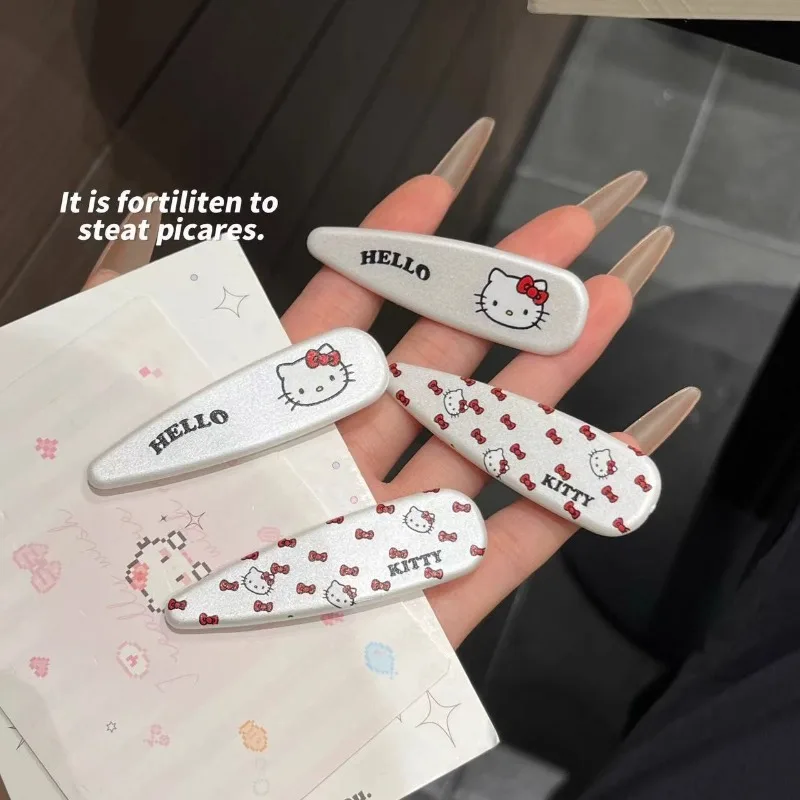 2pcs Hello Kitty Kawaii Hair Clip Fashion Girl Heart Side Bangs Duckbill Clip Cartoon High Beauty Hair Accessories Wholesale
2pcs Hello Kitty Kawaii Hair Clip Fashion Girl Heart Side Bangs Duckbill Clip Cartoon High Beauty Hair Accessories Wholesale