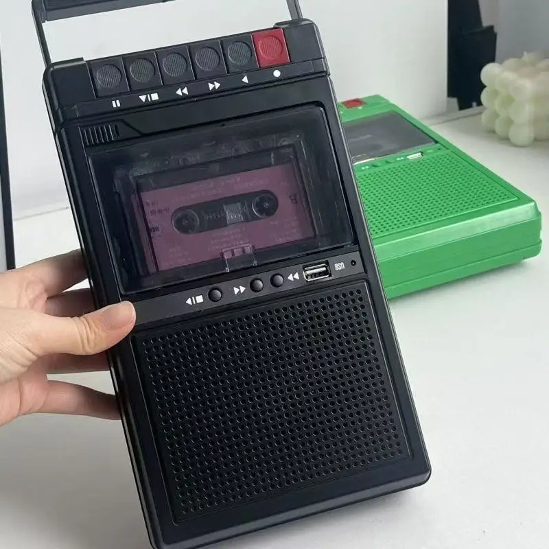 Multifunction Retro Portable Handheld Tape USB Player Cassette Recorder MP3 Music Player Built-in Bluetooth Speakers
Multifunction Retro Portable Handheld Tape USB Player Cassette Recorder MP3 Music Player Built-in Bluetooth Speakers