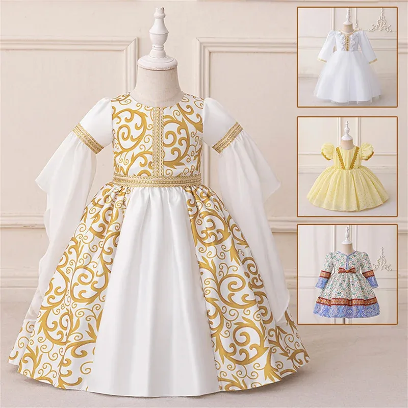 Infant Ramadan Dress Girls Traditional Arab Robe Girls Dubai Embroidered Print Evening Costume Children Eid Muslim Clothes
Infant Ramadan Dress Girls Traditional Arab Robe Girls Dubai Embroidered Print Evening Costume Children Eid Muslim Clothes