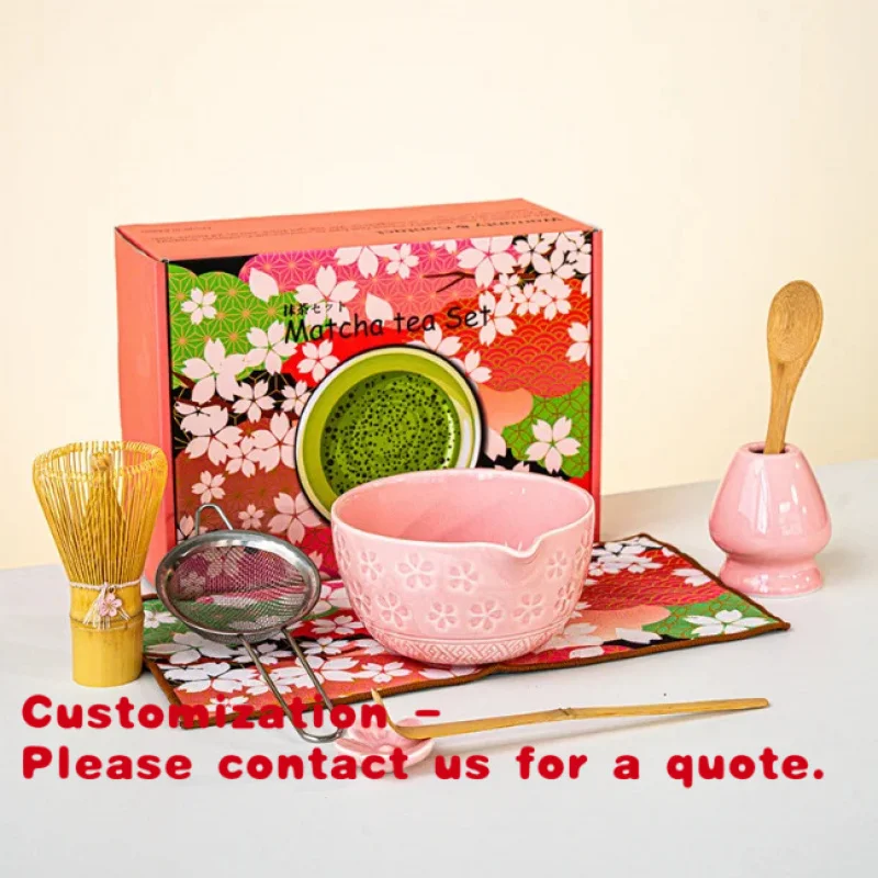 custom.High End Japanese Cherry Blossom Matcha Tea Set Ceramic Matcha Bowl and Chasen Holder Whisk With Color Box
custom.High End Japanese Cherry Blossom Matcha Tea Set Ceramic Matcha Bowl and Chasen Holder Whisk With Color Box